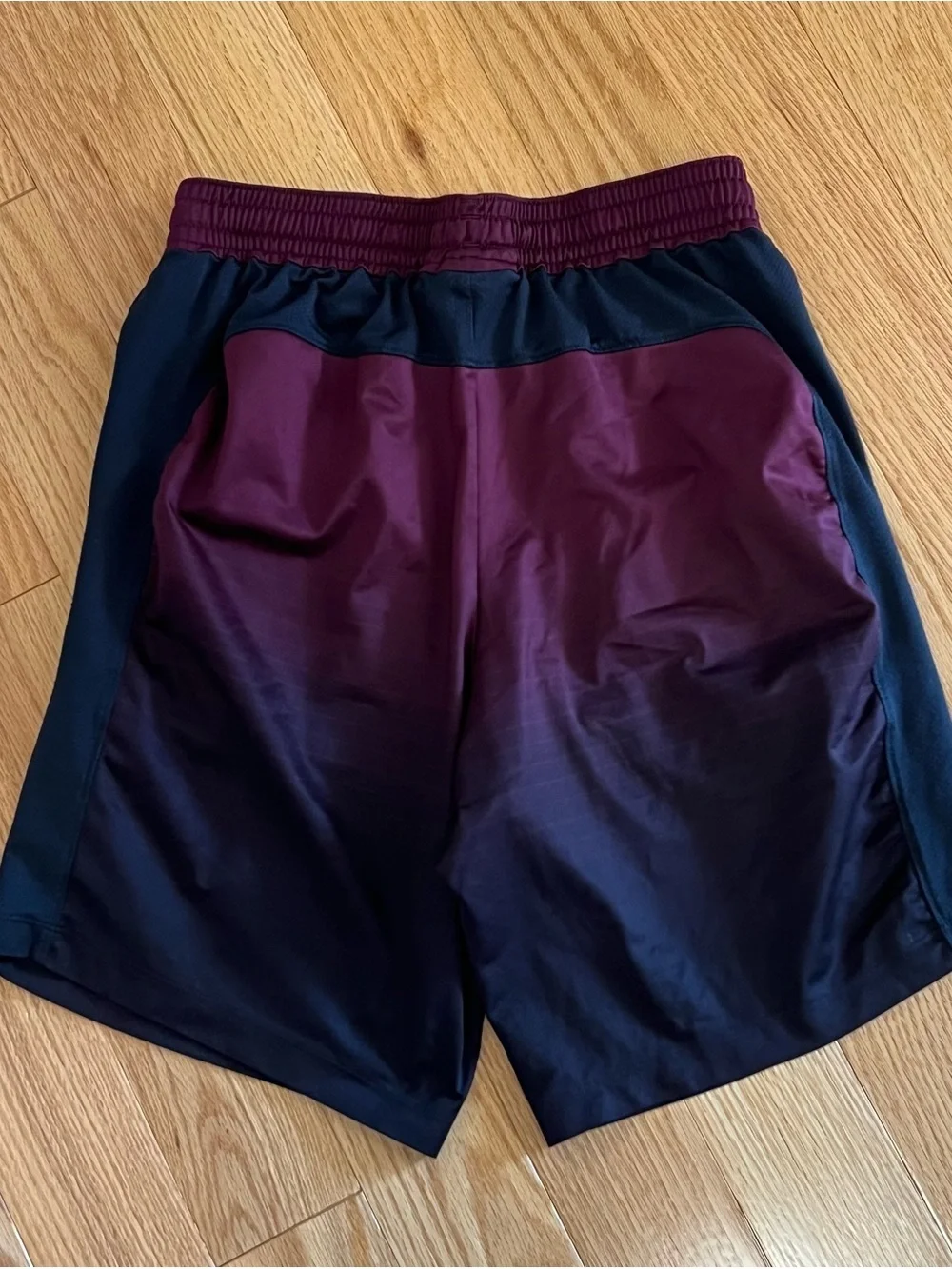 Under Armour UA MK-1 Fade Burgundy and Black Athletic Shorts